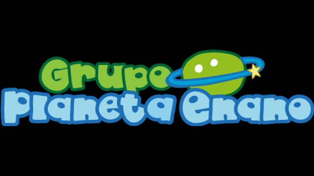 Logo colorido que representa un grupo llamado Planeta Enano.
