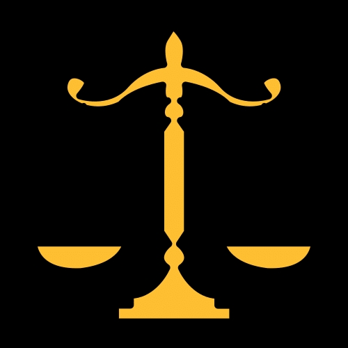 Icono de una balanza, símbolo de la justicia.