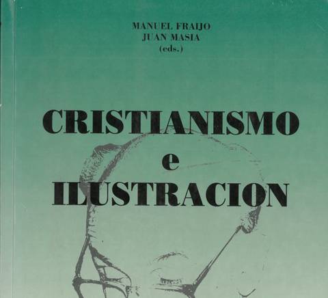 Portada del libro 'Cristianismo e Ilustración' editado por la Universidad Pontificia Comillas, mostrando el dibujo de un rostro con gafas.