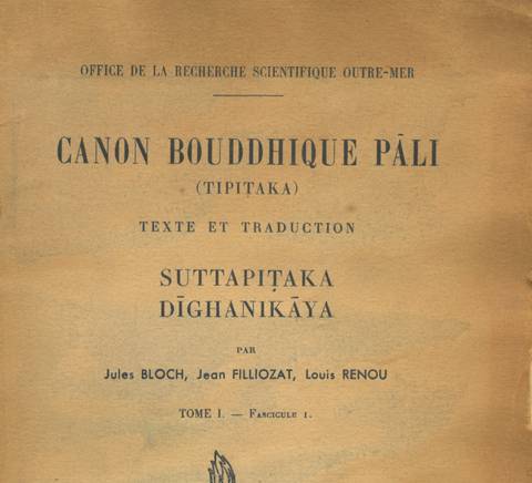 El texto presenta el título y detalles de una obra relacionada con el Canon Budista Pali.