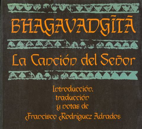 La imagen muestra la portada de un libro titulado 'Bhagavadgītā: La Canción del Señor'.