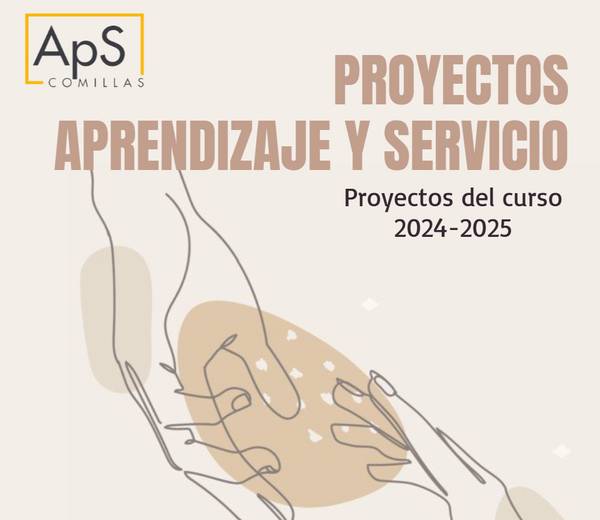 Imagen que presenta el programa de Proyectos de Aprendizaje y Servicio para el curso 2024-2025.