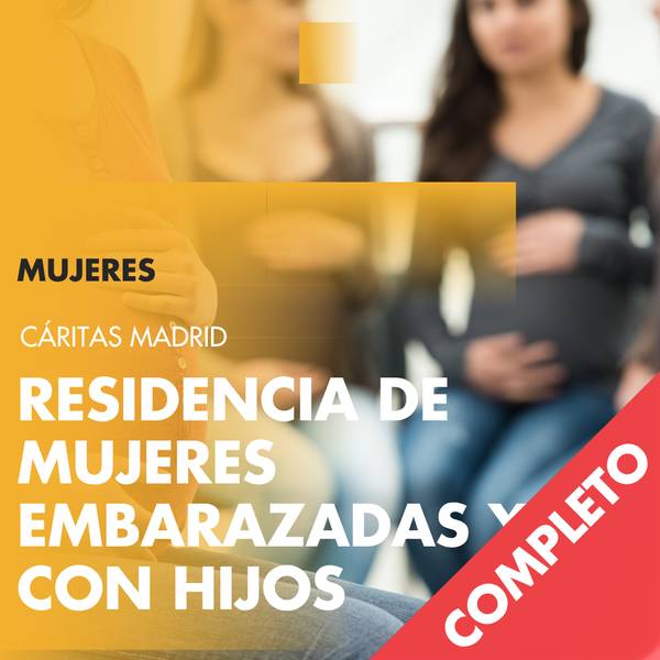 La imagen muestra a varias mujeres, algunas de ellas embarazadas, en un entorno que parece ser un centro de apoyo.