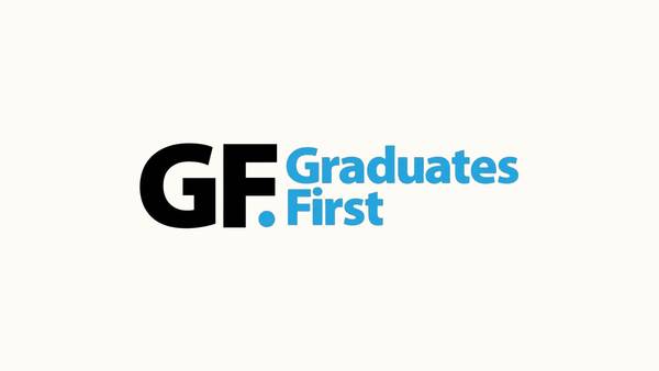 Logotipo de una organización llamada Graduates First.