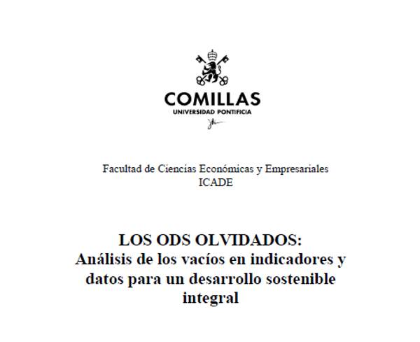 Portada de un documento relacionado con el análisis de indicadores para un desarrollo sostenible integral.
