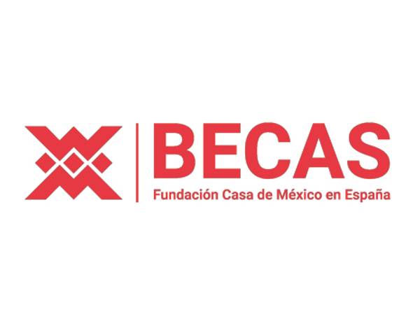 Logo de la Fundación Casa de México en España enfocado en becas.