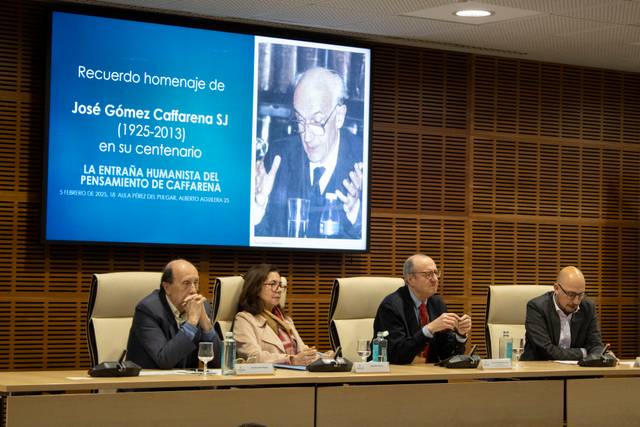 Acto de homenaje a José Gómez Caffarena en su centenario.