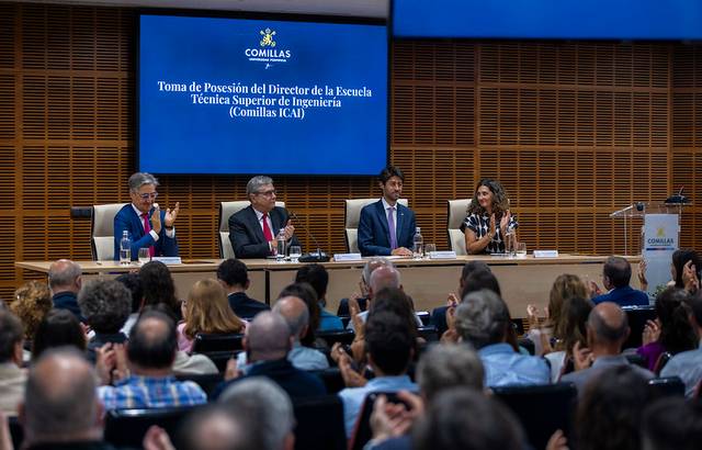 Evento de toma de posesión del nuevo director de la Escuela Técnica Superior de Ingeniería de Comillas.