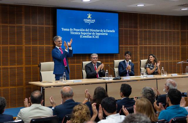 Evento de toma de posesión del nuevo director de la Escuela Técnica Superior de Ingeniería de Comillas.