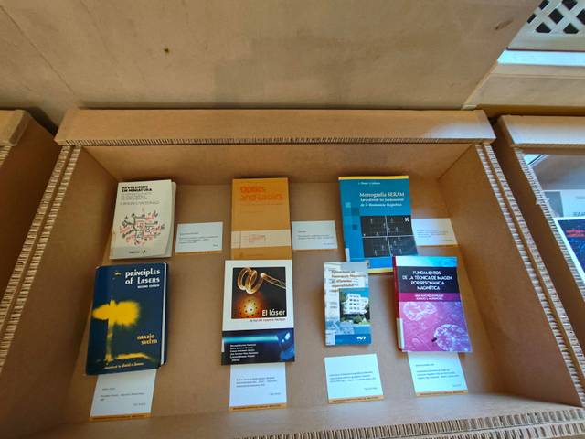 Una colección de libros expuestos en una estantería.