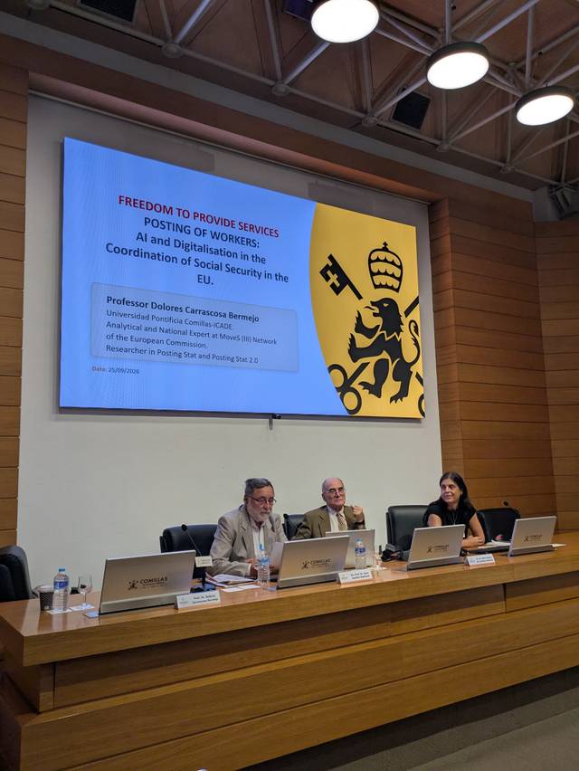 Una presentación sobre la libertad de prestación de servicios y la digitalización en la coordinación de la seguridad social en la UE.