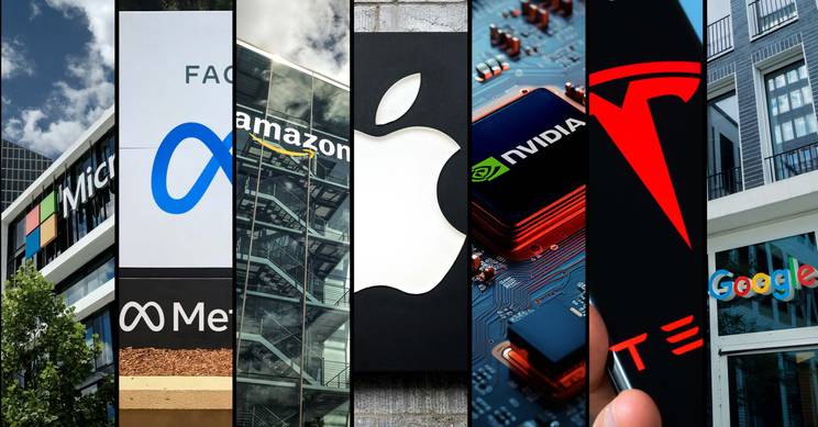 La imagen muestra una serie de logotipos de conocidas empresas tecnológicas en un formato collage.