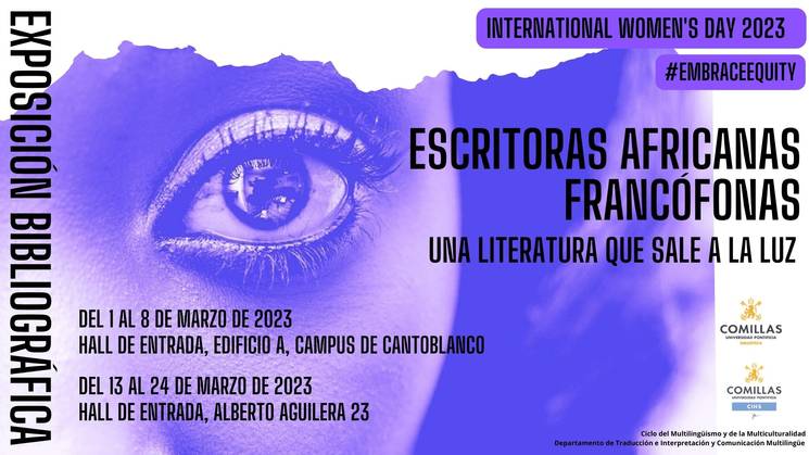 Exposición bibliográfica dedicada a escritoras africanas francófonas, en el marco del Día Internacional de la Mujer.
