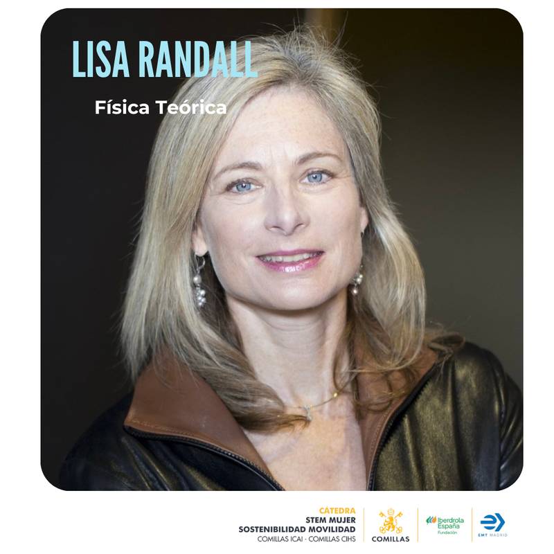 La imagen muestra a una mujer sonriente con pelo largo, vestida con una chaqueta, y que parece estar en un entorno académico.