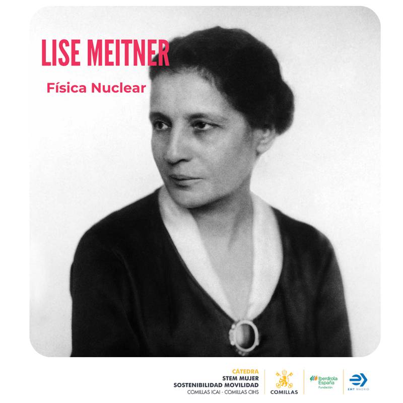 La imagen muestra a Lise Meitner, una destacada física nuclear.