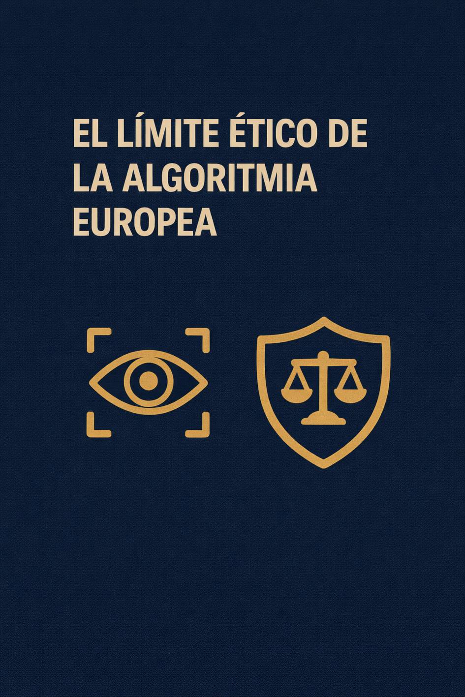 La imagen aborda el tema del límite ético de la algorítmica en Europa.
