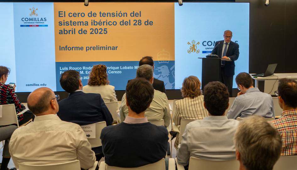 Presentación de un informe preliminar sobre el sistema ibérico en una conferencia.