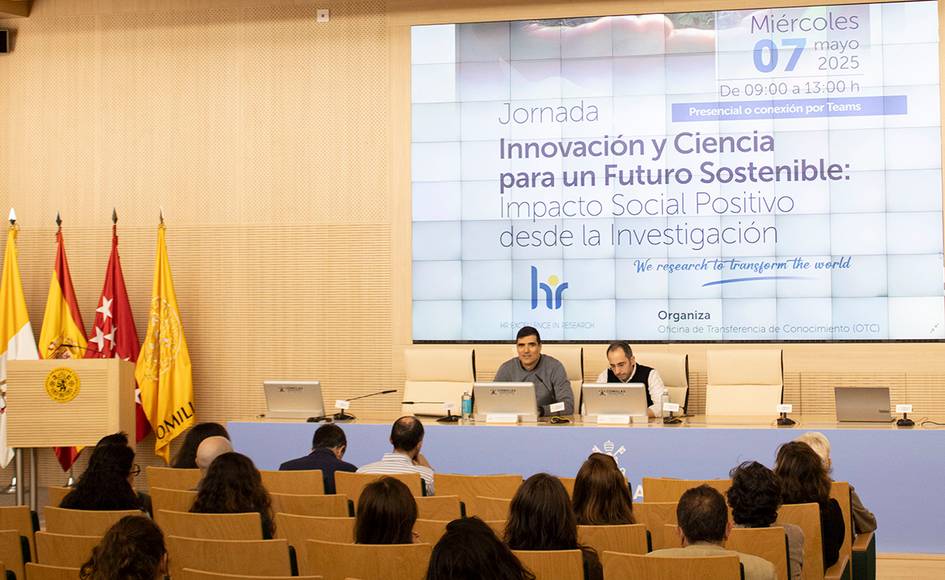 Evento sobre innovación y ciencia enfocado en el futuro sostenible y su impacto social desde la investigación.