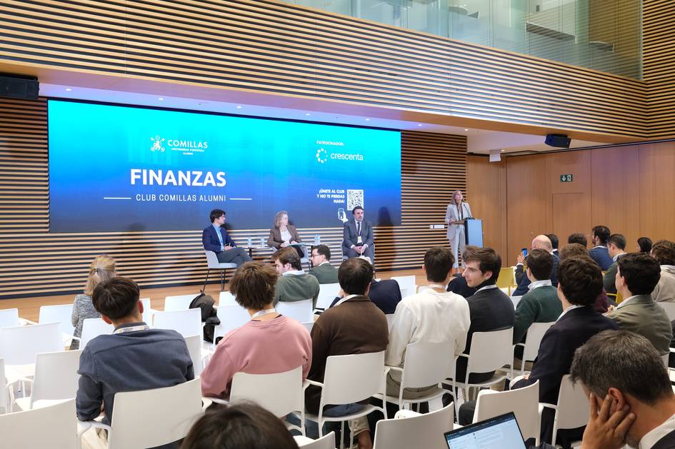 Evento relacionado con finanzas organizado por el Club Comillas Alumni.
