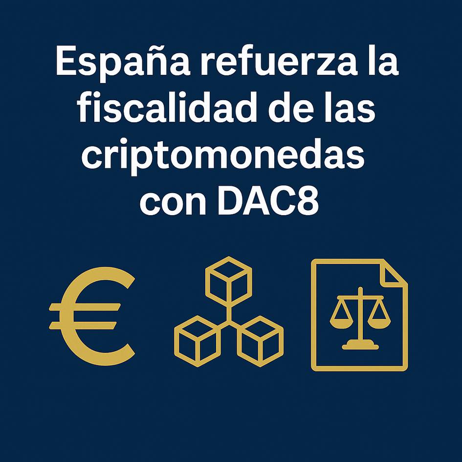 España refuerza la fiscalidad de las criptomonedas con DAC8.