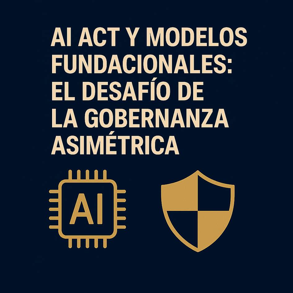 La imagen presenta un texto relacionado con la gobernanza asimétrica en inteligencia artificial.