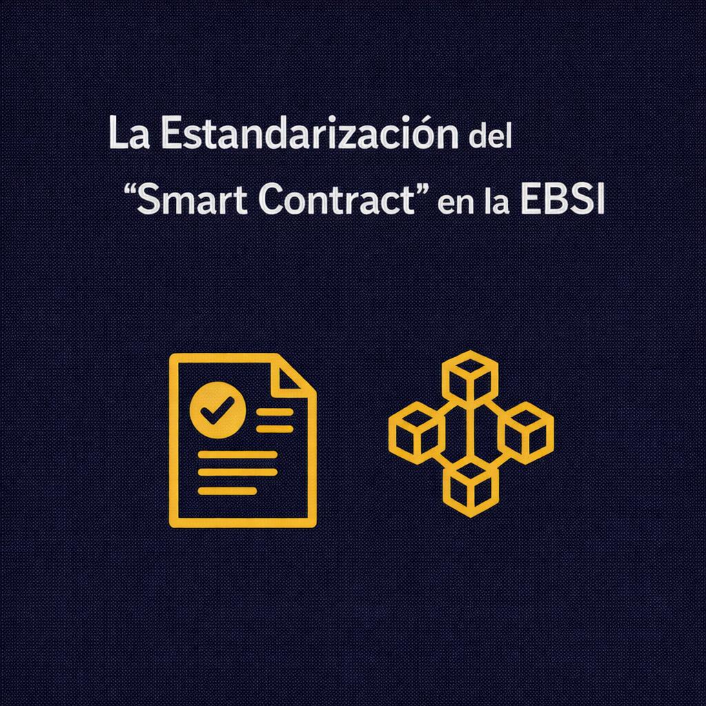 Imagen que presenta la estandarización del 'Smart Contract' en la EBSI.