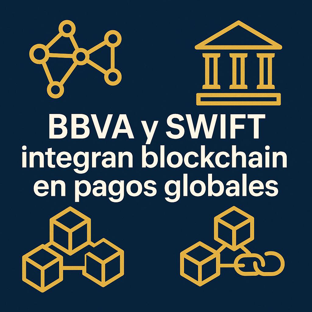 BBVA y SWIFT anuncian la integración de blockchain para mejorar los pagos globales.