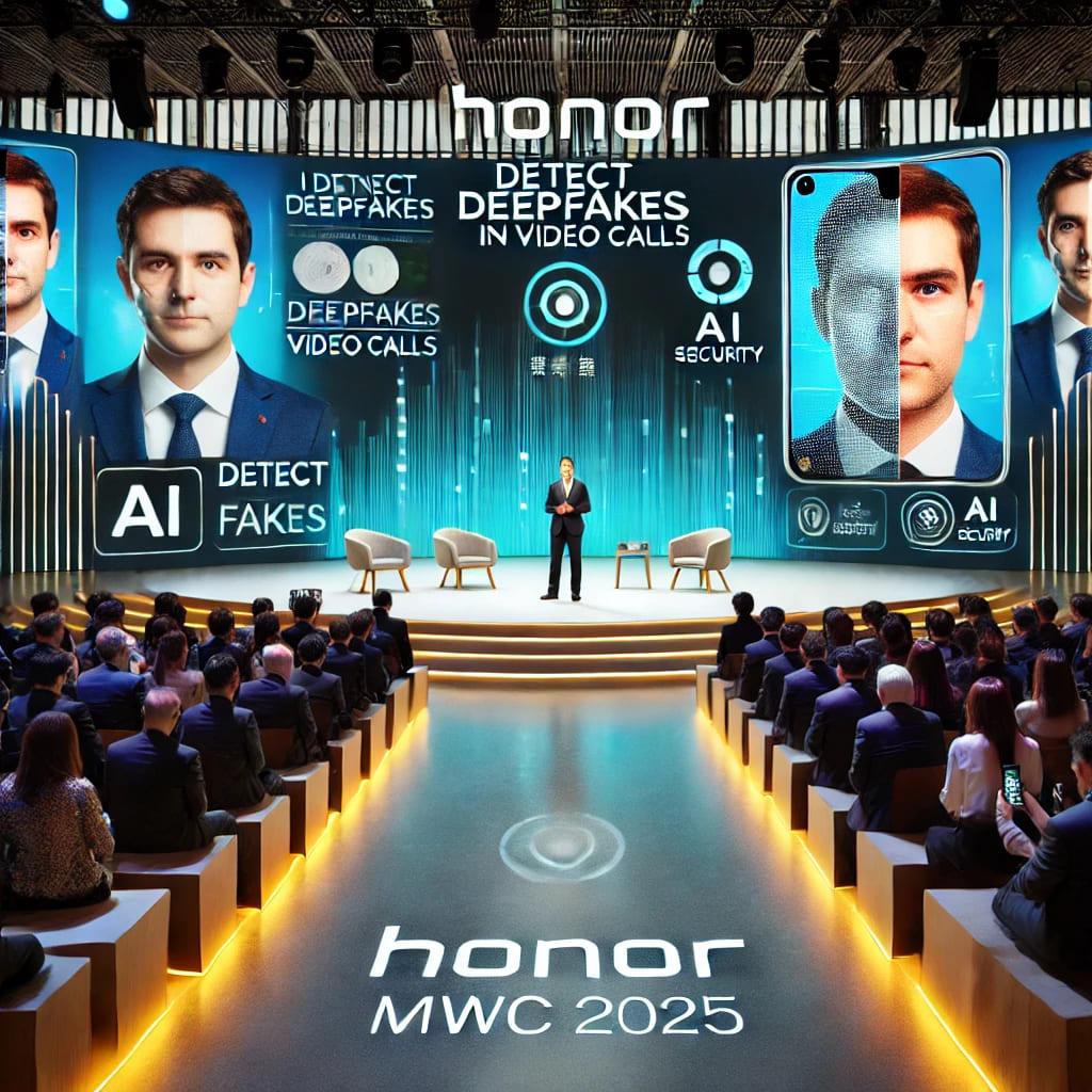 Un evento tecnológico donde se presenta tecnología de detección de deepfakes en video llamadas.