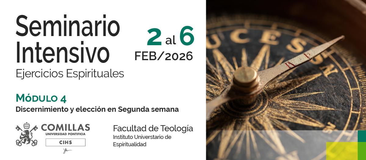 Un anuncio de un seminario intensivo sobre ejercicios espirituales que se llevará a cabo en febrero de 2026.