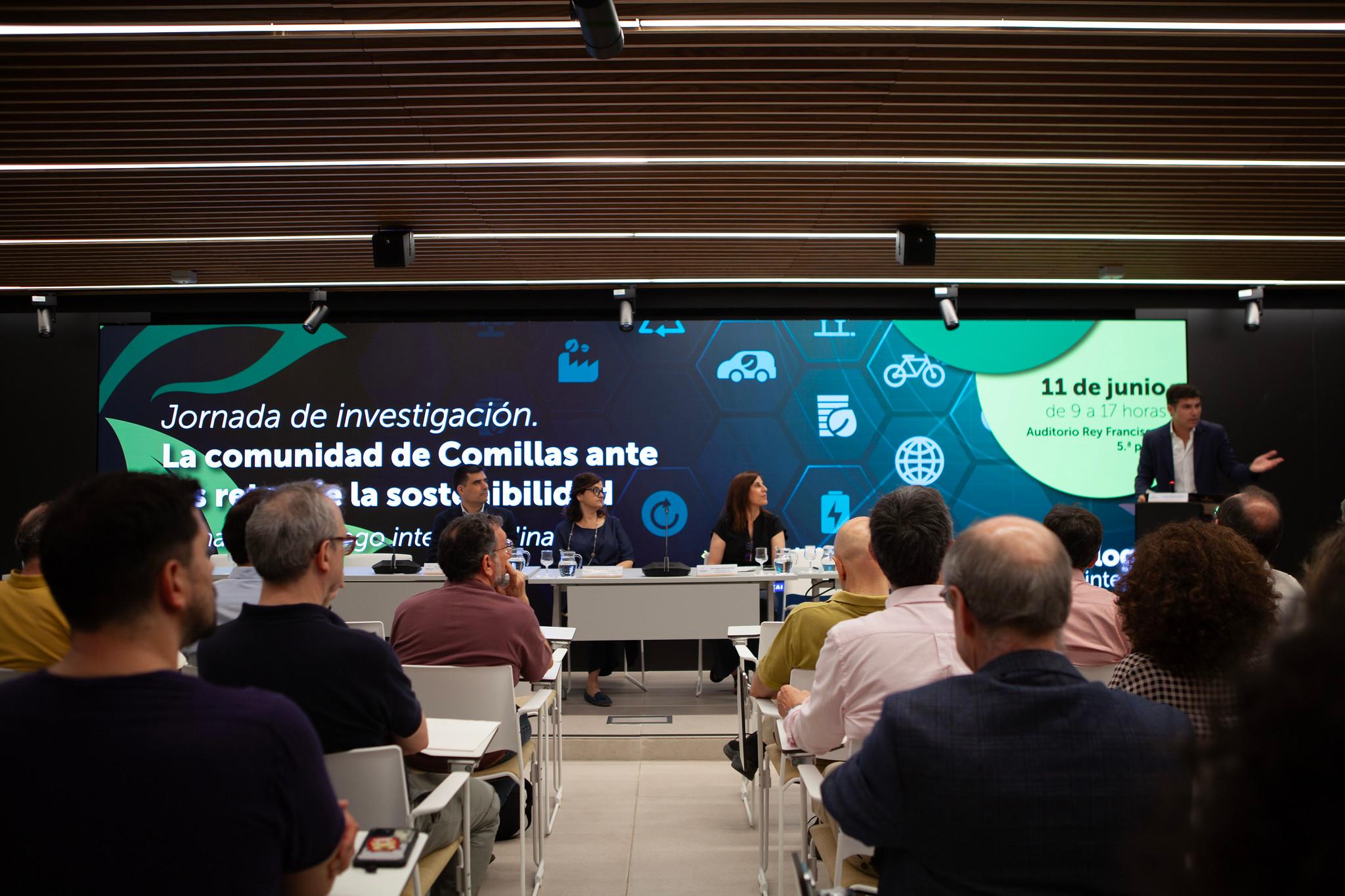 Evento sobre investigación y sostenibilidad en la comunidad de Comillas.