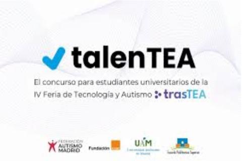 El cartel del concurso para estudiantes universitarios de la IV Feria de Tecnología y Autismo.