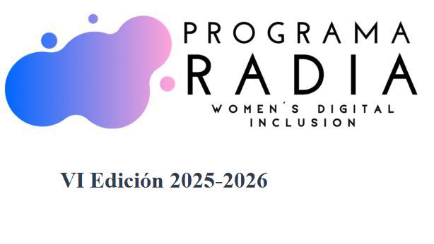 Logo del Programa Radia que promueve la inclusión digital de mujeres.