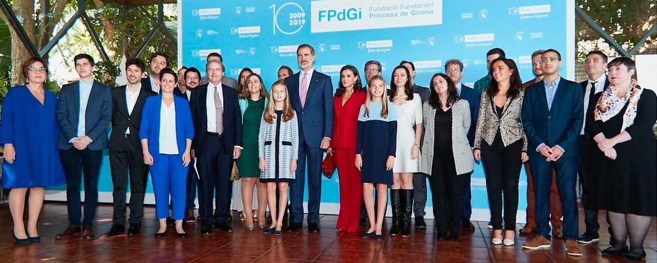 Javier Agüera durante la entrega del premio Princesa de Girona