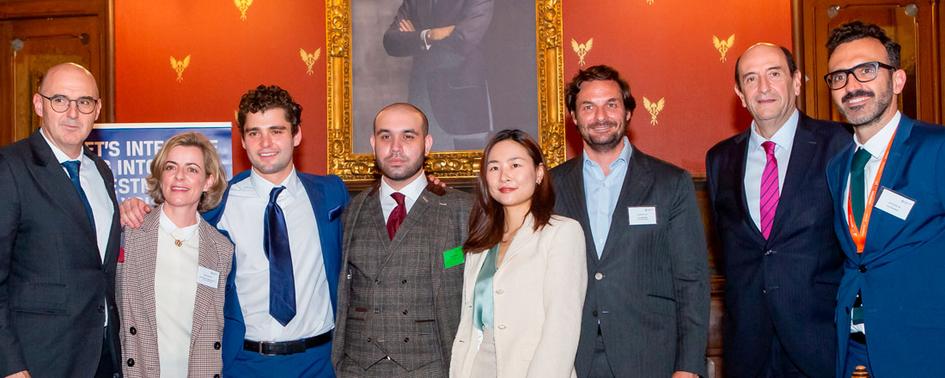 El equipo de la Universidad Pontificia Comillas: Silvia Carolina Artigas Caires, Antonio Gen García Freixes, Yifan Gui, Amirali Samadifar 