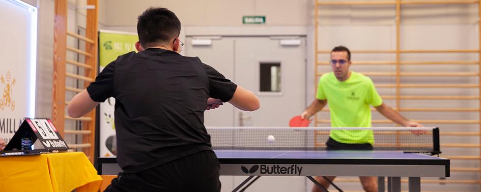 La universidad acogió el Campeonato Universitario de Tenis de Mesa, del que salió ganadora por equipos