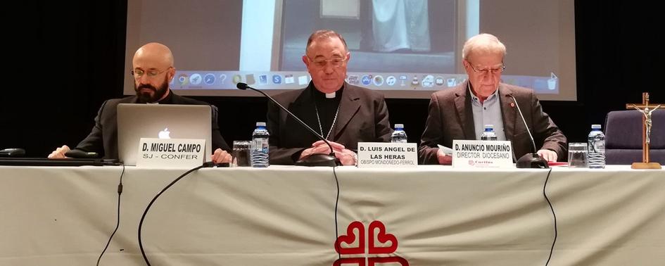 Miguel Campo en jornada Cáritas de Galicia