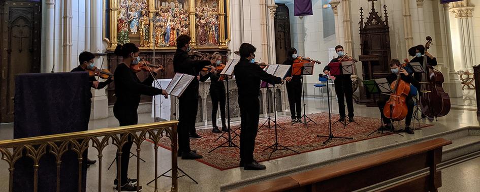 El concierto fue a cargo de la orquesta de la Fundación Acción por la Música