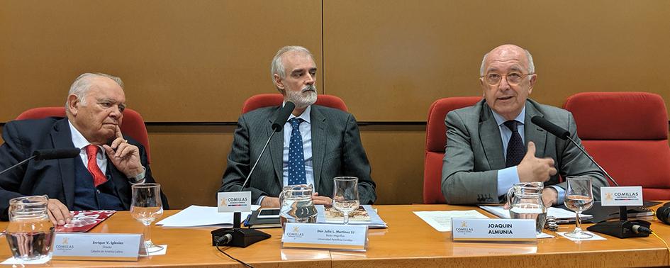 Joaquín Almunia en el Curso de Otroño de la Cátedra de América Latina de Comillas ICADE