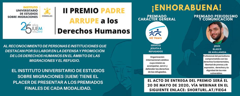 Ganadores de los Premios Pedro Arrupe 2020