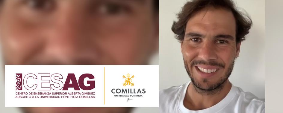 Rafael Nadal realiza un vídeo de apoyo a los alumnos del CESAG.