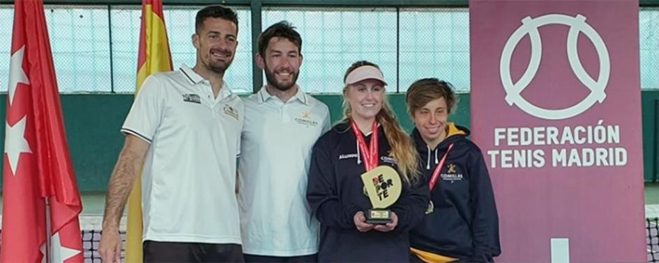 La universidad hace pleno con 5 medallas en el Campeonato Universitario de Tenis de Madrid