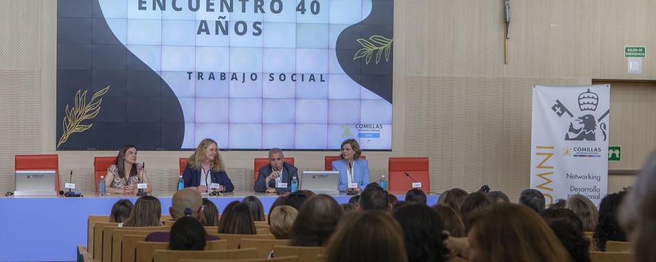 Comillas Alumni y Comillas CIHS reunieron a más de un centenar y medio de antiguos alumnos en un evento muy emotivo por los 40 años de Trabajo Social