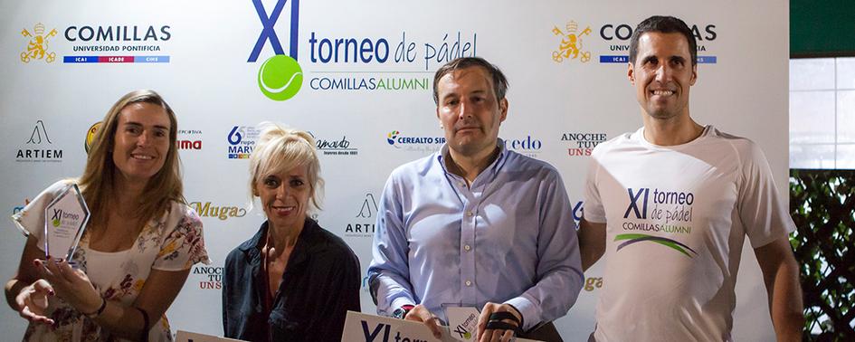 Ganadores del XI Torneo de Padel Comillas Alumni