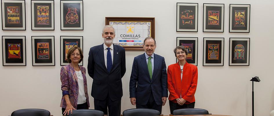 Firma del convenio entre Comillas y el Club Empresarial ICADE