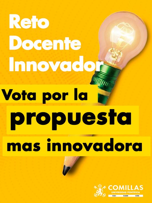 Imagen que invita a unirse a un reto educativo sobre propuestas innovadoras.