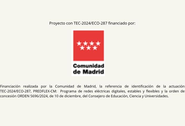 El texto informa sobre un proyecto financiado por la Comunidad de Madrid.