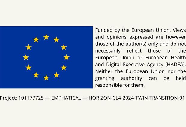 La imagen presenta la bandera de la Unión Europea junto a un texto que menciona financiación y opiniones relacionadas con proyectos europeos.