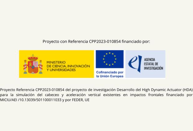 Información sobre un proyecto financiado por distintas entidades gubernamentales y europeas.