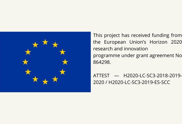 La imagen muestra el logo de la Unión Europea junto a información sobre financiamiento de un proyecto de investigación.