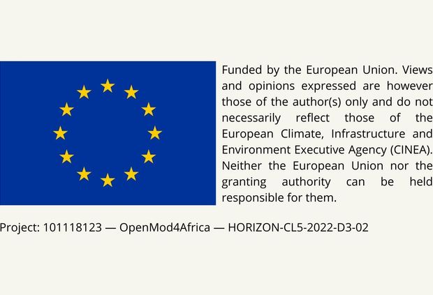 La imagen presenta la bandera de la Unión Europea junto con un texto informativo sobre financiación y responsabilidad.